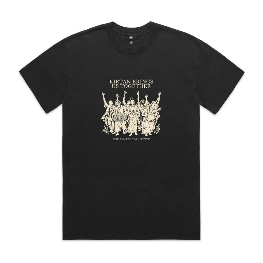 Kirtan Connection Tee — Faded Black