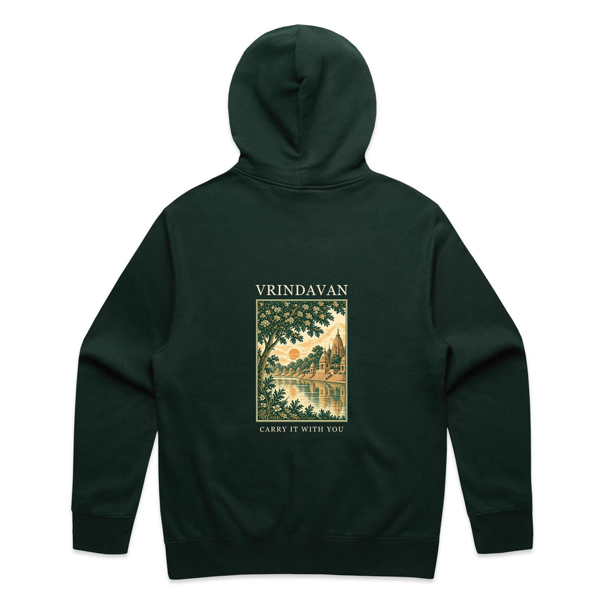 Vrindavan Pilgrim Hoodie — Forest