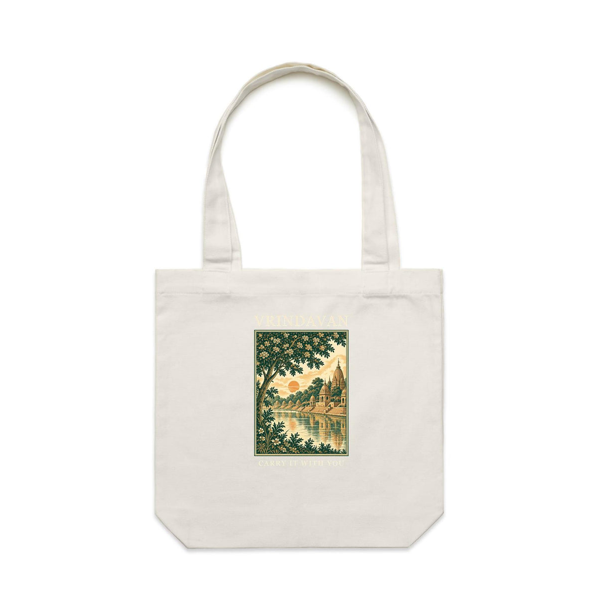 Vrindavan Remembrance Tote — Cream