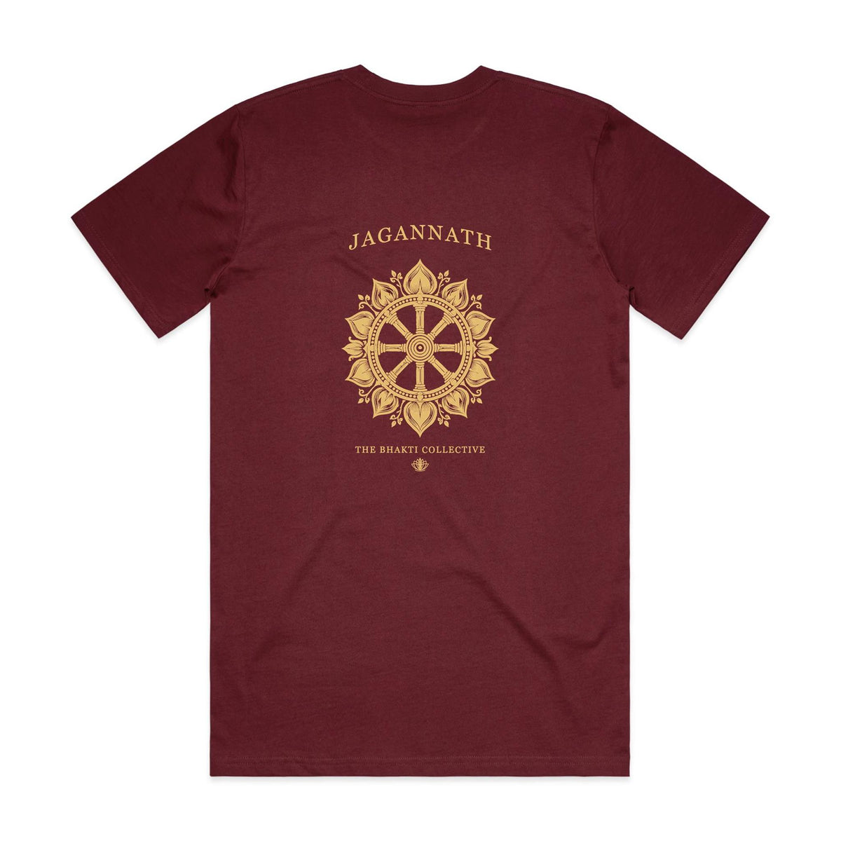 Jagannath Statement Tee — Burgundy