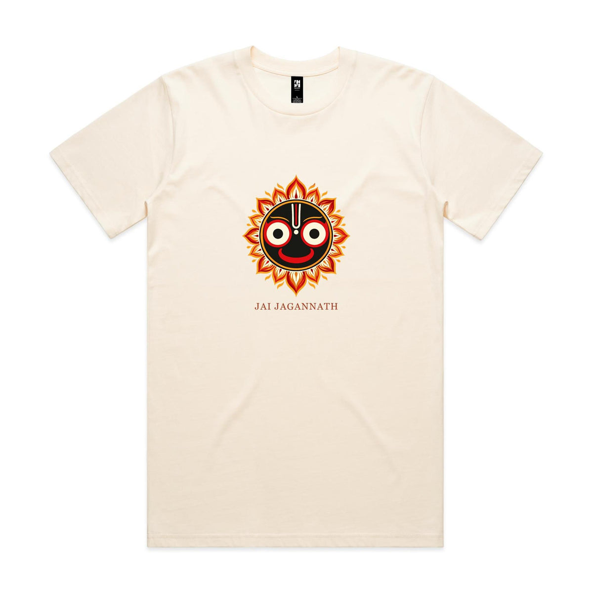 Colourful Jagannath Tee — Ecru