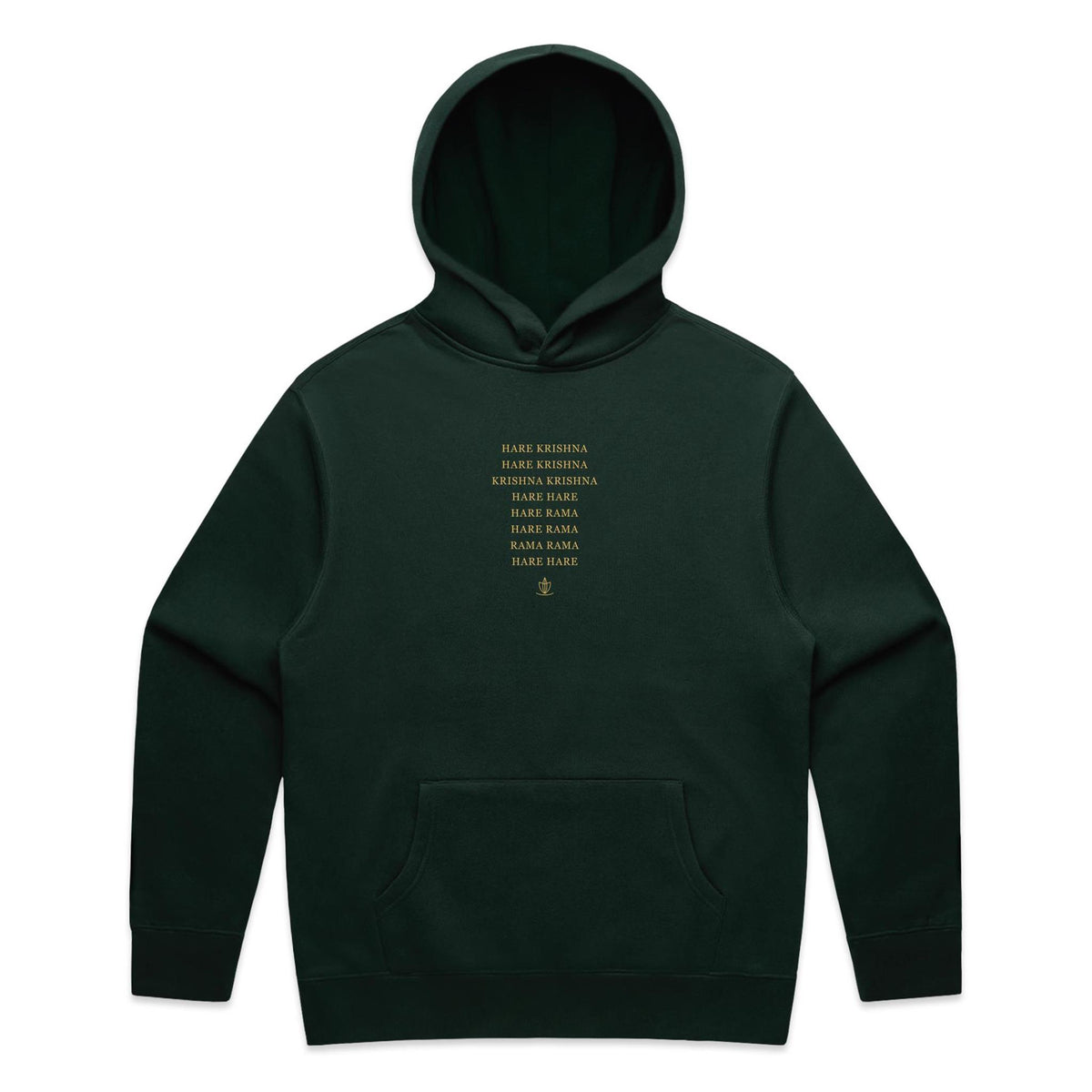 Green Mahamantra Hoodie — Forest